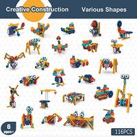 Gambar Kids Building Learning STEM Toys 116pcs Educational Learning Set 6-12 Years Old Children Early Education Toy Set Creative Games Fun Activities Premium Gift dari Whisker Wonders undefined 3 Tokopedia