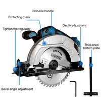 Gambar 180Mm Brushless Circular Saw 5000RPM Multifunctional Cutting Machine Power Tools Makita 18V Battery dari Zephyr Zonest undefined 3 Tokopedia