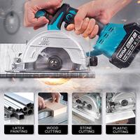 Gambar 125MM Brushless Circular Saw Multi-Angle Adjustable Cutting Woodworking Power Tools Makita 18V Battery dari Zephyr Zonest undefined 2 Tokopedia