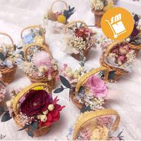 Gambar SM Dekorasi Bunga Mini Keranjang Preserved Flower Basket Dried 3 BPMC Warna Multi-Color dari CV SHAKEENA MITRA undefined 4 Tokopedia