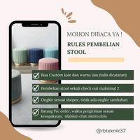 Gambar Stool bulat roda / stool sofa / stool kaki besi / kursi meja rias/ puf - Rain forest, Salur + roda dari BUSSET SHOP undefined 2 Tokopedia