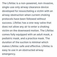 Gambar SPECIAL TERLARIS! LIFEVAC - CHOKING RESCUE DEVICE HOME KIT FOR ADULT dari Malls Jatim undefined 5 Tokopedia