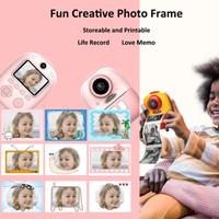 Gambar Kids Instant Print Polaroid 1080 P Digital Photo + Memory Card 32Gb - Yellow red dari cekopuy undefined 3 Tokopedia