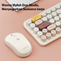 Gambar ROBOT KM3600 WIRELESS KEYBOARD & MOUSE COMBO - RICE WHITE dari Panda Jumbo undefined 2 Tokopedia