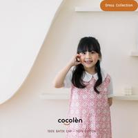 Gambar Dress Batik Sekolah Anak Cewe Perempuan Pink DRS0012 - 4 dari COCOLEN undefined 2 Tokopedia