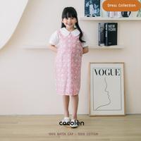 Gambar Dress Batik Sekolah Anak Cewe Perempuan Pink DRS0012 - 4 dari COCOLEN undefined 3 Tokopedia