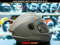 Gambar Helm Motor AXXIS DRAKEN S Matt Titanium Solid V2 A12 Full Face Origin dari Riderspot South undefined 1 Tokopedia