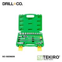 Gambar TEKIRO Kunci Shock Set 3/8" DR 18 Pcs 12 PT SC-SE0609 dari Drill&Co undefined 1 Tokopedia