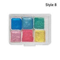 Gambar TRADER 1Pcs Student School Art Supplies Solid Watercolor Paint 6 Color dari Velvet Voyage undefined 5 Tokopedia