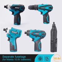 Gambar 12V Electric Cordless Impact Wrench Drill Wireless Screwdriver DIY Household No Battery Handheld Power Tool For Makita Battery dari Akanshop24 undefined 3 Tokopedia