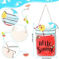 Gambar Sign Door Hello Summer Welcome Sign Plaque Home Art Decor Rustic dari Lilynaka undefined 3 Tokopedia