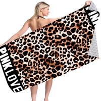 Gambar Microfiber Beach Towel Leopard Pattern Quick Dry Bath Towel Sandproof dari Kutemari shop undefined 2 Tokopedia