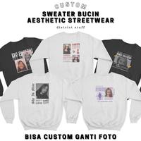 Gambar Districtstuff Sweater Streetwear Bucin | Sweater Custom | Viral T - Bucin 3, M dari District Stuff undefined 2 Tokopedia