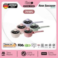 Gambar Steincookware Glamour Rose Series Saucepan 16cm Anti Lengket German - Summer Pink dari Trinity Kitchen undefined 1 Tokopedia