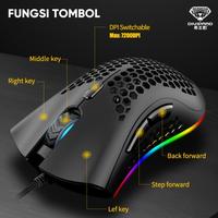 Gambar Divipard Mouse Gaming Honey Comb G905 RGB Effects 7200DPI Macro dari KIMONG SLOWLY undefined 3 Tokopedia