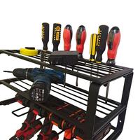 Gambar Power Tool Rack Electric Drill Holder Wall Mount Organizer Wrench Tool Workshop Screwdriver Power Storage Shelf Accessories dari STOR BAGAS undefined 3 Tokopedia