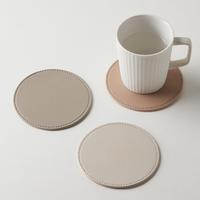 Gambar Inmos Customized Leather Coasters for Home Decor, Round Cup Pads, Tea and Water Cups, Coffee Mats, Dish Drying, Nordic dari STOR BAGAS undefined 2 Tokopedia