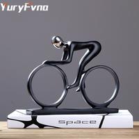 Gambar YuryFvna Bicycle Statue Champion Cyclist Sculpture Figurine Modern Abstract Art Athlete Home Decor New Room Decoration Ornaments dari STOR BAGAS undefined 1 Tokopedia