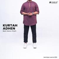 Gambar Gamis Kurtah Lengan 3/4 Syirkuh Adhen Matt Katun Filafil Premium - Grey, XL dari KAAF SHOP undefined 5 Tokopedia
