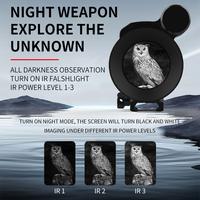 Gambar BushOwl NV009 Hunting Camera night vision scope Riflescope, Telescope Monocular Infrared Video Camera, 1080p HD Recorder dari Aurora Mysthic undefined 3 Tokopedia