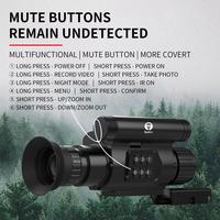 Gambar BushOwl NV009 Hunting Camera night vision scope Riflescope, Telescope Monocular Infrared Video Camera, 1080p HD Recorder dari Aurora Mysthic undefined 4 Tokopedia