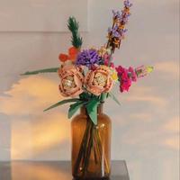 Gambar Kompatibel Dengan Lego Handmade Immortal Bouquet Rose Tulip Insert dari Anggarastore_Id undefined 5 Tokopedia