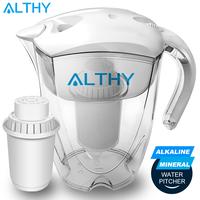 Gambar ALTHY 3.5L Mineral Alkaline Water Pitcher Filter - 400L Long-Life Filters - Alkalizer Purifier Filtration System +pH -ORP dari ICEUT undefined 1 Tokopedia