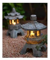 Gambar Grosir Garden Solar LED Pagoda Lantern Statue Light Outdoor Japanese dari Maretha oldshop undefined 4 Tokopedia