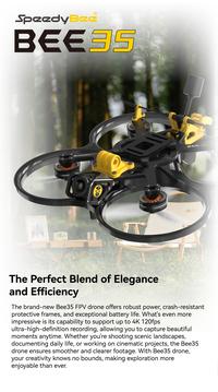 Gambar SpeedyBee Bee35 Analog Cinewhoop FPV Drone 3.5 Inch F405 35A 6S 800MW - Analog ELRS dari justShopIt undefined 2 Tokopedia