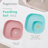 Gambar [ND] Premium Feeding Set 4in1 / Peralatan Makan Bayi / Set Makan Bayi - Blue dari Norden_Babyshop undefined 3 Tokopedia