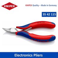 Gambar Tang Lancip Bengkok Elektronik Knipex 35 42 115 Electronics Pliers With box joint dari SATATOOL INDONESIA undefined 1 Tokopedia