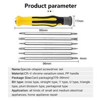 Gambar 6PCS Tamper Proof Magnetic Screwdriver Bit Hex Torx Screwdriver Head Flat Repair Precision Insulated Hand Tool Safety dari krasivia-shop undefined 4 Tokopedia