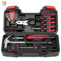 Gambar 39Pcs Hand Tool Set General Household Home Repair Tool Kit with Plastic Toolbox Storage Case Hammer Plier Screwdriver Knife dari krasivia-shop undefined 1 Tokopedia