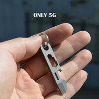 Gambar 8 IN 1 MINI TC4 Titanium Alloy Crowbar Bottle Opener Graduated scale Hexagon Wrench EDC Outdoor Tools Multifunction Camping Gear dari krasivia-shop undefined 4 Tokopedia