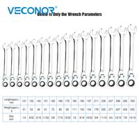 Gambar 1/4-15/16 Inch Imperial Size Ratchet Wrench Set of Keys Spanner Flexible Head Universal Hand Tools Car Repair Tool dari krasivia-shop undefined 4 Tokopedia