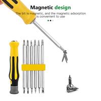 Gambar 6PCS Tamper Proof Magnetic Screwdriver Bit Hex Torx Screwdriver Head Flat Repair Precision Insulated Hand Tool Safety dari krasivia-shop undefined 2 Tokopedia
