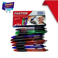 Gambar Pulpen Faster C6 C600 FA6 C8 EC3 C6 Ballpoint new bolpen pen 12pcs dari JamanBook undefined 1 Tokopedia