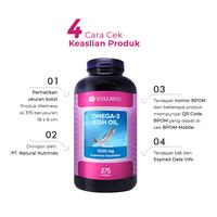 Gambar WELLNESS NATURAL OMEGA 3 FISH OIL 1000 MG 375 SOFTGEL - BUY 1 GET 1 / SUPLEMEN KESEHATAN / KIMIA FARMA dari Kimia Farma Apotek Official undefined 4 Tokopedia