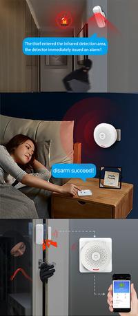 Gambar CN Tuya WIFI Home Alarm System Wireless House Burglar Security Alarm dari Ifoxsstore undefined 4 Tokopedia