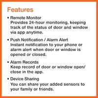 Gambar Diskon MOWE MW810D Door / Window Sensor Open / Closed Detectors Wireless Connection APP Control Smart Home Devices Work With IOS “Complies With IMDA Standards” DA 106682 dari Rosalistore undefined 2 Tokopedia