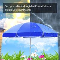 Gambar Payung Jualan Tenda Lapak 260 cm Dua Lapis Dobel Jari Jumbo Anti UV Anti Angin - Tripod 33 mm dari ZDM storee undefined 2 Tokopedia