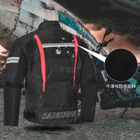 Gambar Jaket Motor Tahan Air + Pelindung Celana Setelan Pakaian Touring Set - SQ-001 Black Jacket, XL dari YASO MOTO undefined 2 Tokopedia