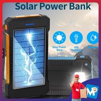 Gambar DETENG Power Bank Solar Power LED Light USB 10000mAh - PS-P401 - Hitam dari Mikopedia Store undefined 1 Tokopedia