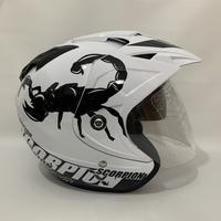 Gambar [STAR!!] Helm JP7 Scorpio Putih Glos - Double Visor - Helm Dewasa - dari Trend Partner undefined 2 Tokopedia