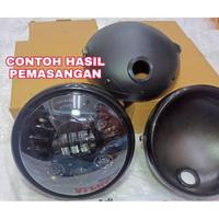 Gambar lampu daymaker bulat ukuran 7 inchi set batok lampu all motor Byson dari Andalan Suami undefined 1 Tokopedia