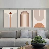 Gambar GT Set 3PCS Nordic Canvas Painting Living Room Decorative Wall Art Frame Abstract Geometric Shape Home Decor - A, 20x30cm-3pcs dari Great Tomorrow undefined 4 Tokopedia