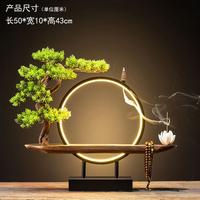 Gambar GT Dekorasi Bunga Dengan Lampu LED Super bagus lampu LED Zen Cina lingkaran dekorasi Feng Shui ruang tamu dekorasi kantor - Style 12 dari Great Tomorrow undefined 5 Tokopedia