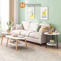 Gambar Homedoki Meja Tamu Minimalis / Meja Kopi / Coffee table / meja kayu / meja makan - L-Kayu dari Homedoki Store undefined 2 Tokopedia