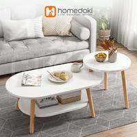 Gambar Homedoki Meja Tamu Minimalis / Meja Kopi / Coffee table / meja kayu / meja makan - L-Kayu dari Homedoki Store undefined 1 Tokopedia