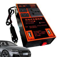Gambar Power Inverter Charger Adapter USB DC To AC Converter Dual USB Fast Charging For Phone Laptops for  Car Electronics Accessories dari Chaana1 undefined 3 Tokopedia